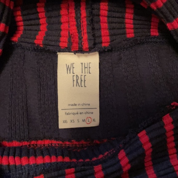 Free People Long Sleeve Striped Turtle Neck - Picture 6 of 6